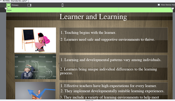 Project 2: InTASC standards